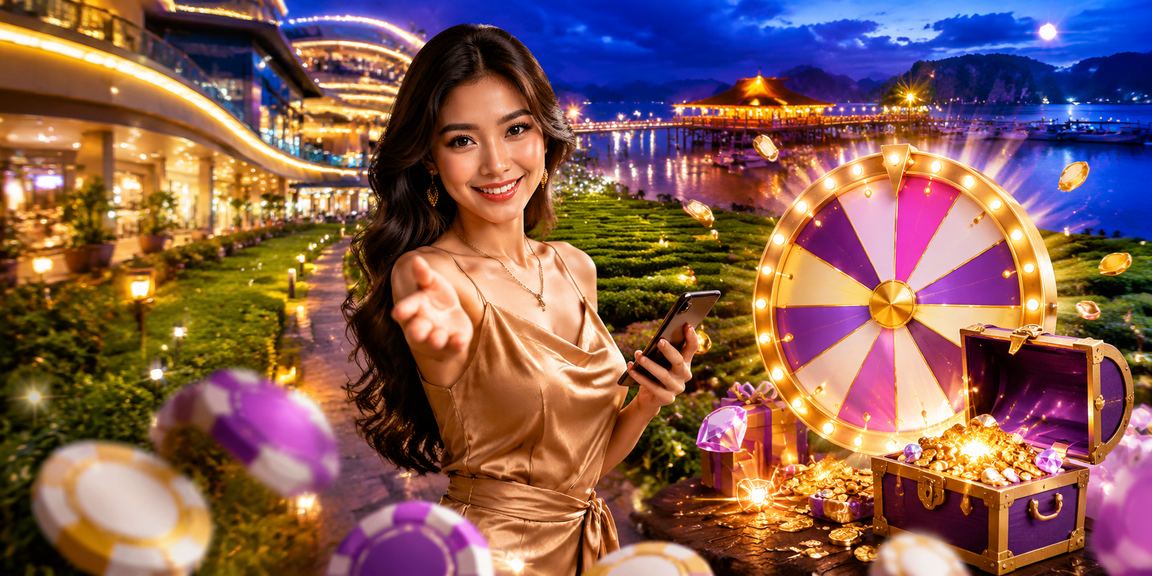 Permainan roulette gaya Terengganu Malaysia suasana malam